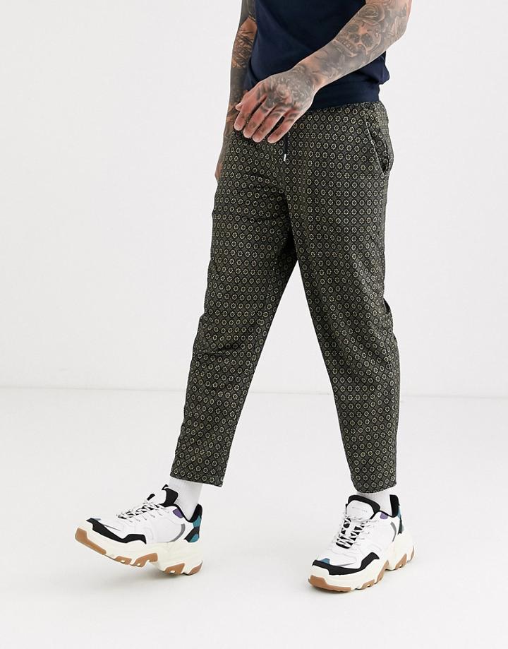 Asos Design Tapered Sweatpants With All Over Print
