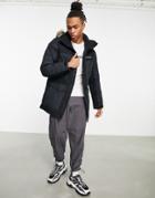 Columbia Marquam Peak Fusion Parka Jacket In Black