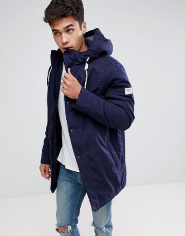 Tom Tailor Parka In Nylon - Navy