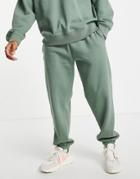 Topman Oversized Sweatpants In Green - Part Of A Set