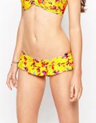 Lepel Sunset Frill Pant - Yellow