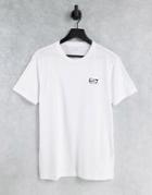 Armani Ea7 Core Id Small Logo T-shirt In White