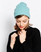 Hat Attack Lightweight Knit Slouchy Beanie Hat - Blue