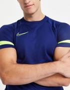 Nike Soccer Dri-fit Academy21 Polyknit T-shirt In Dark Blue