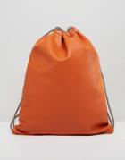 Mi-pac Exclusive Burnt Orange Tumbled Drawstring Kit Bag - Orange