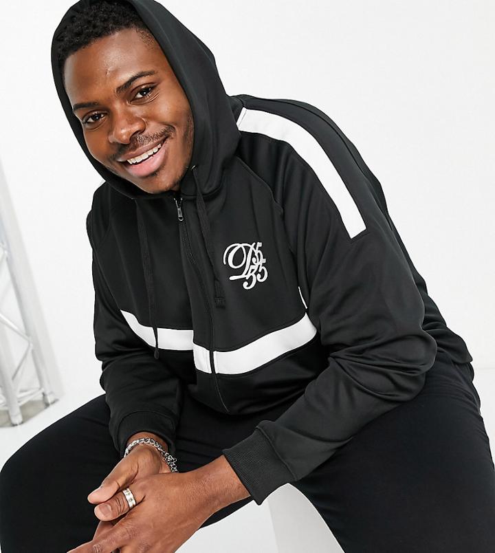 Duke Couture Zip Up Hoody With Print-black