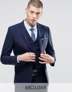 Only & Sons Skinny Suit Jacket With Stretch - Navy