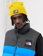 The North Face Dock Worker Beanie Hat In Yellow - Yellow