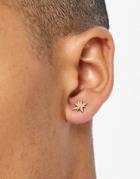 Topman Star Stud Earrings In Gold