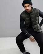 Asos 4505 Packable Vest With Quilting - Green