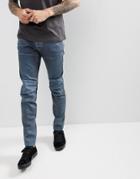 G-star 5620 3d Slim Jeans Dark Gray Overdye - Gray