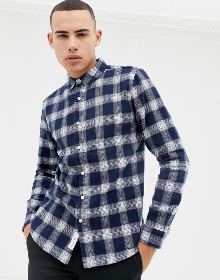 Native Youth Checked Shirt - Navy