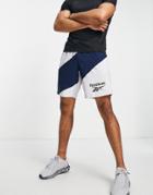 Reebok Workout Ready Graphic Woven Shorts In Gray