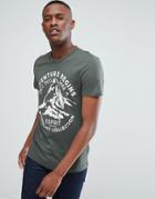 Esprit T-shirt In Green With Adventure Print - Green