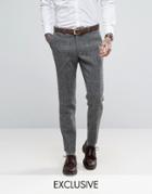 Heart & Dagger Harris Tweed Skinny Pants - Gray