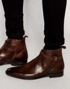 Base London Albert Leather Jodphur Boots - Brown