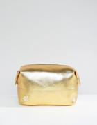 Mi-pac Gold Tumbled Make-up Bag - Gold