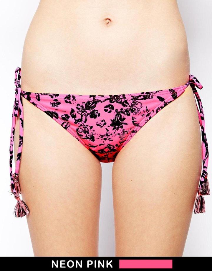 French Connection Island Storm Tie Side Bikini Bottoms