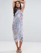 Surf Gypsy Grecian Print Beach Cover Up - Multi