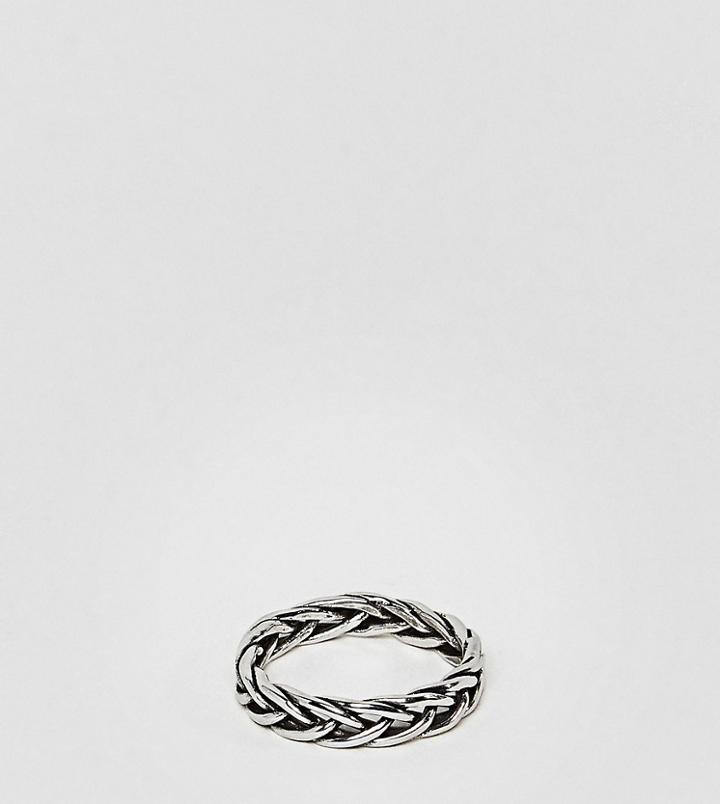 Designb Intertwined Ring In Sterling Silver Exclusive To Asos - Silver