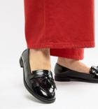 Asos Design Wide Fit Minkie Flat Shoes - Black