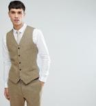 Noak Tall Skinny Vest In Fleck - Stone