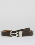 Asos Smart Skinny Reversible Belt - Brown