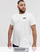 Puma T-shirt With Small Logo In White - White