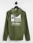 Dickies Taylor Back Print Hoodie In Military Green