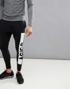 Asics Training Fitted Knit Tapered Joggers In Black 146387-0904 - Black