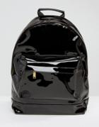 Mi-pac Black Patent Backpack - Black