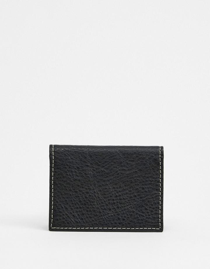 Barneys Original Leather Card Holder In Black - Brown