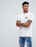 Ellesse T-shirt With Small Logo In White - White