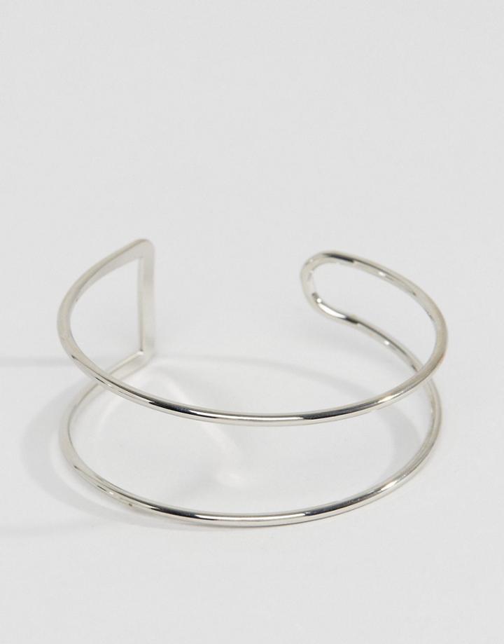 Aldo Minimal Cuff Bracelet - Silver