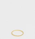 Asos Design Sterling Silver Ring With Gold Plate In Mini Ball Design - Gold