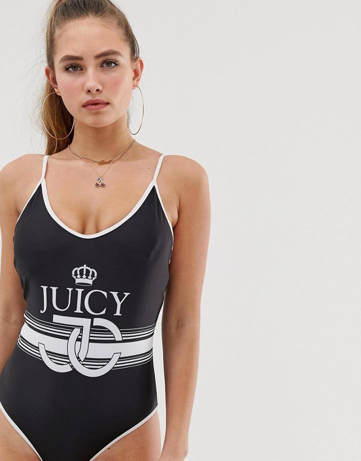 Juicy Couture Logo Placement Suit - Black