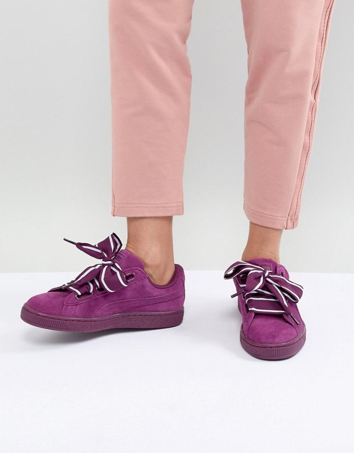 Puma Suede Platform Sneaker In Purple - Purple
