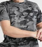 Nike Training Plus All-over Camo Print T-shirt In Gray-grey