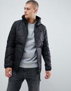 G-star Edla Quilted Hooded Jacket-black