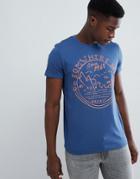 Esprit T-shirt With Mountain Print - Blue