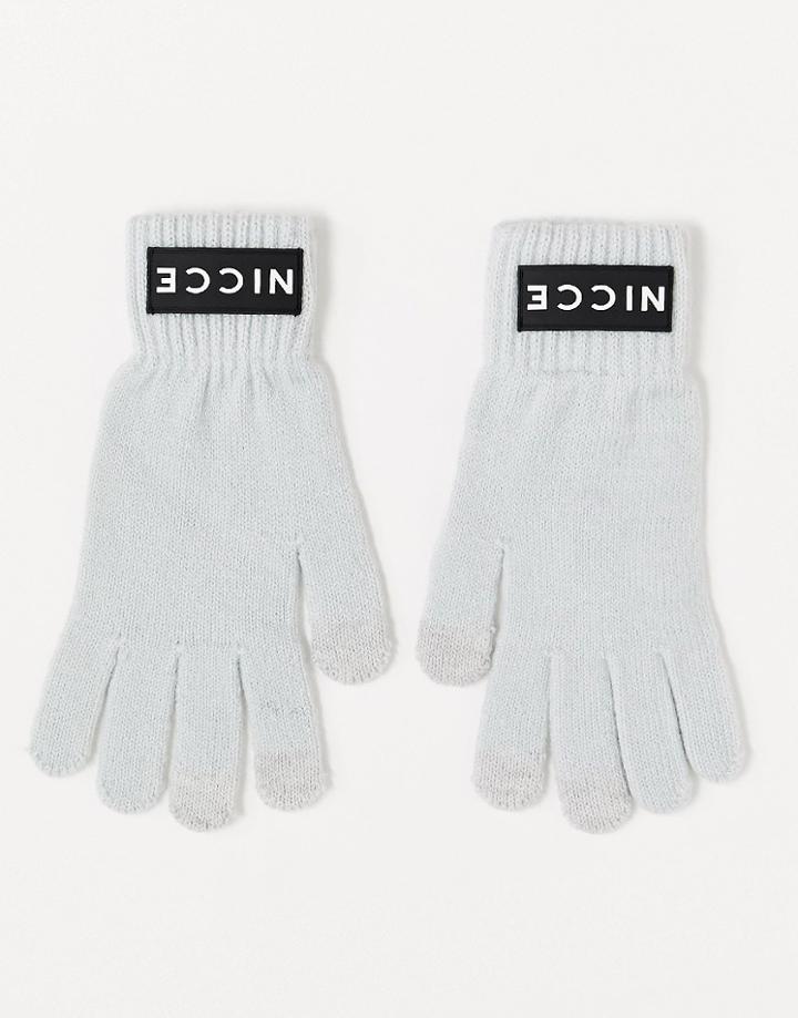 Nicce Gloves With Logo In Gray