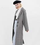 Collusion Check Overcoat - Gray