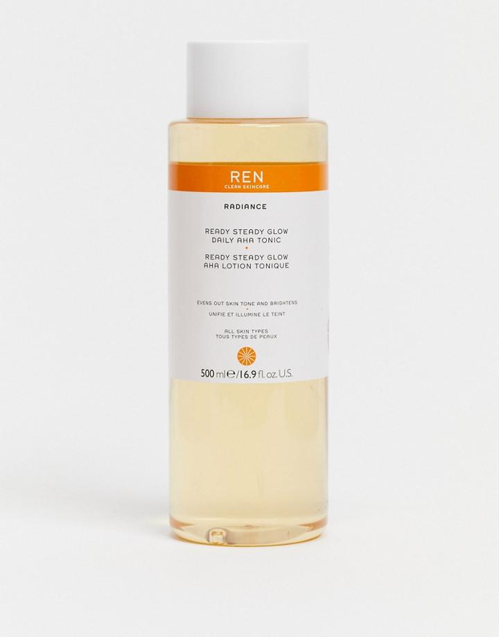 Ren Clean Skincare Ready Steady Glow Daily Aha Tonic 16.9 Fl Oz-no Color