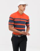 Adidas Golf Ultimate Wraparound Polo In Orange - Orange