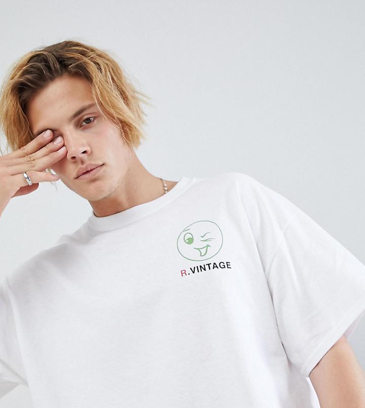 Reclaimed Vintage Inspired Thank You Have A Nice Day T-shirt In White - White
