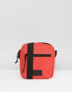 Asos Flight Bag In Red With Patch - Red