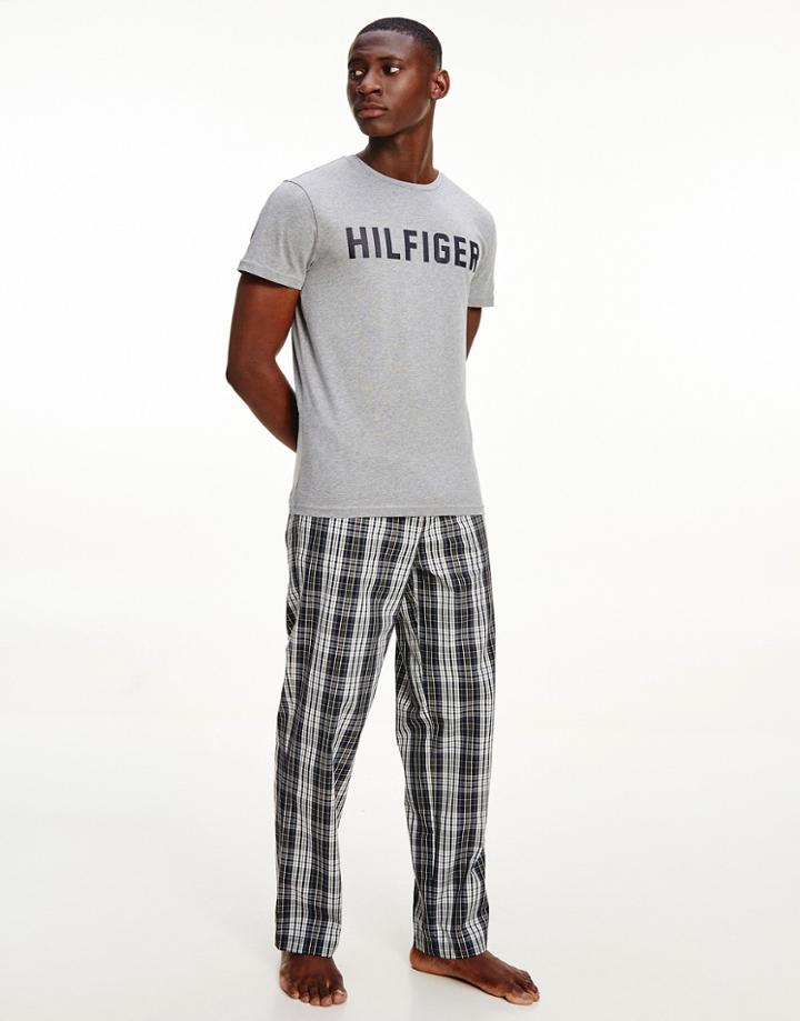 Tommy Hilfiger Lounge Hilfiger T-shirt In Gray-grey