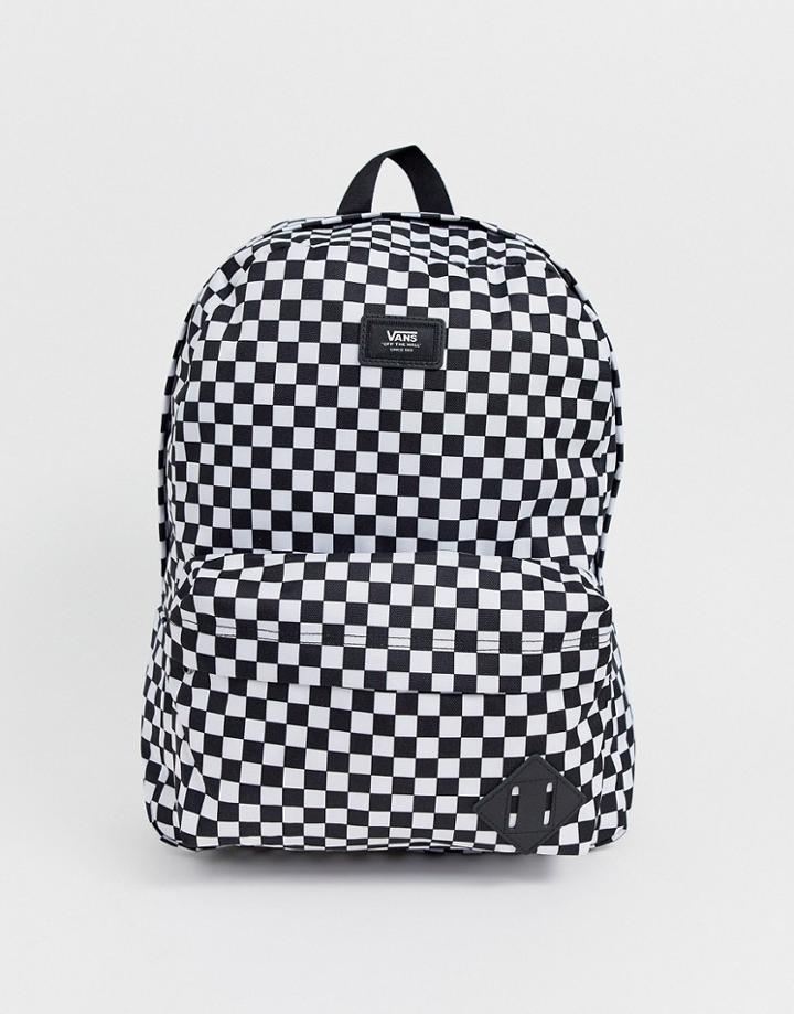 Vans Old Skool Iii Backpack In Black/white Checkerboard
