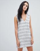 Religion Grove Tweed Shift Dress - Multi