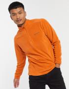 Columbia Klamath Range Ii 1/4 Zip Fleece In Orange-brown